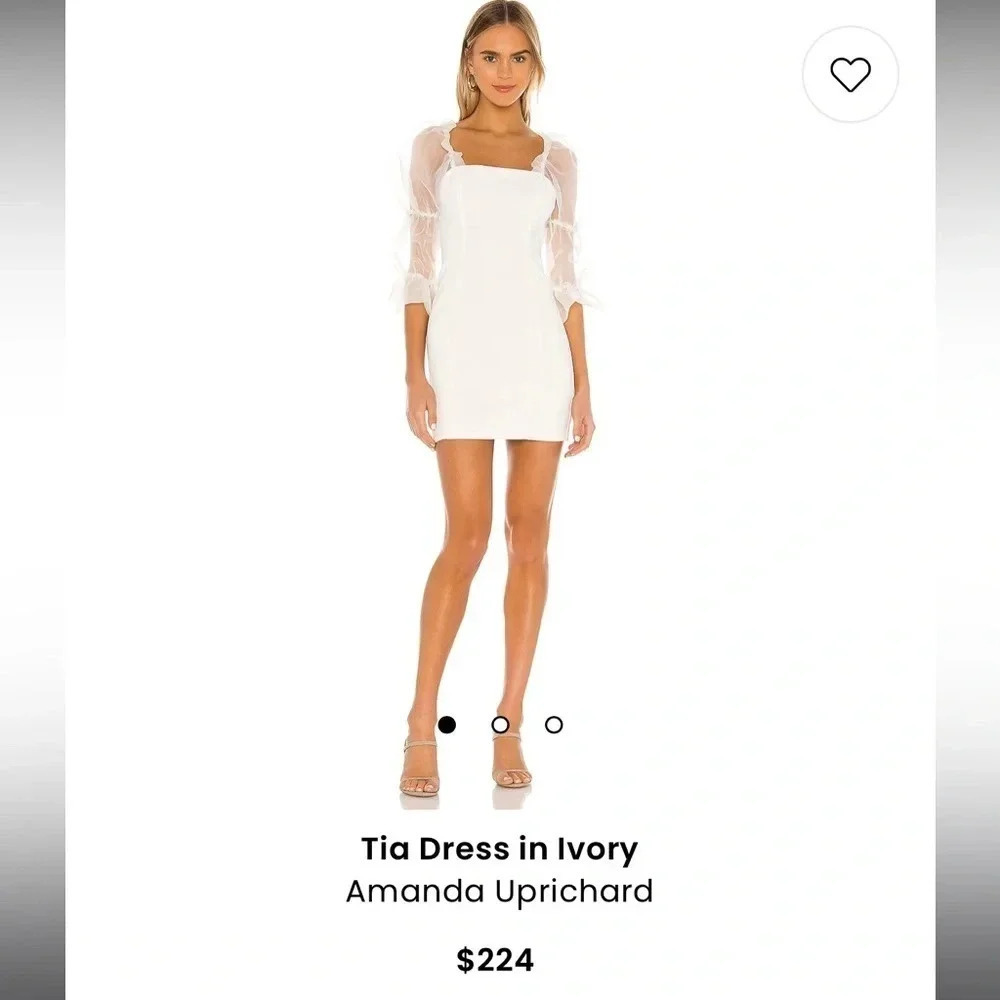 AMANDA UPRICHARD Tia Dress in Ivory size XS